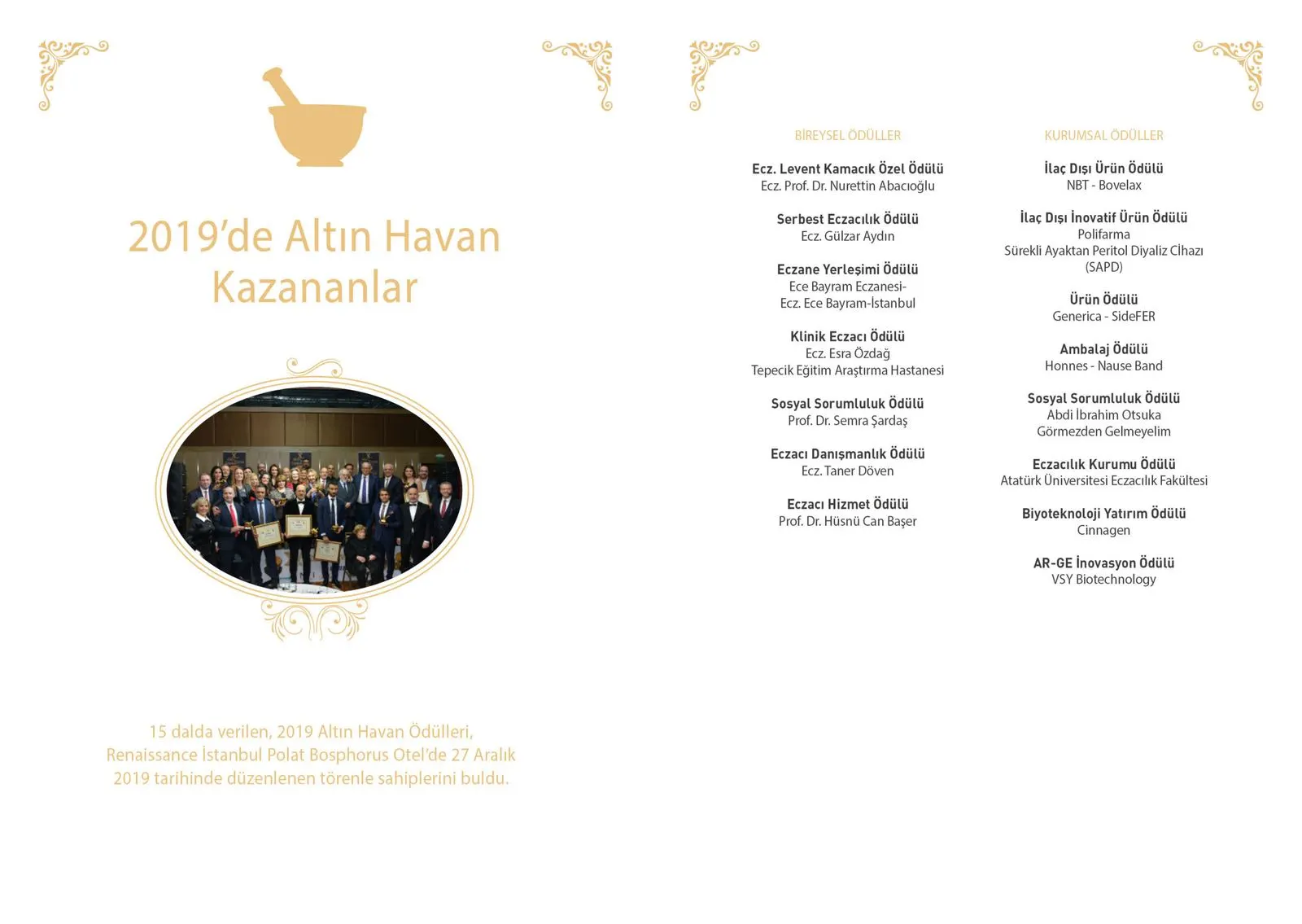2019 Altın Havan kazananlar afişi