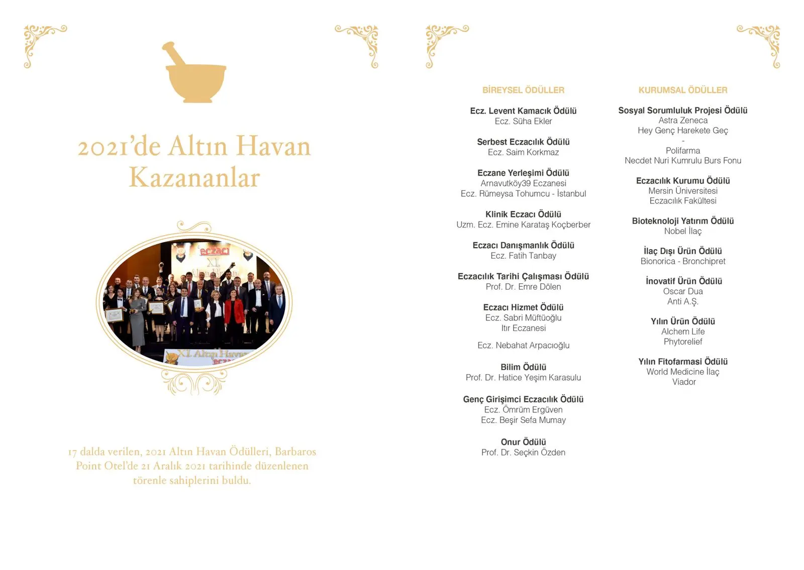 2021 Altın Havan kazananlar afişi